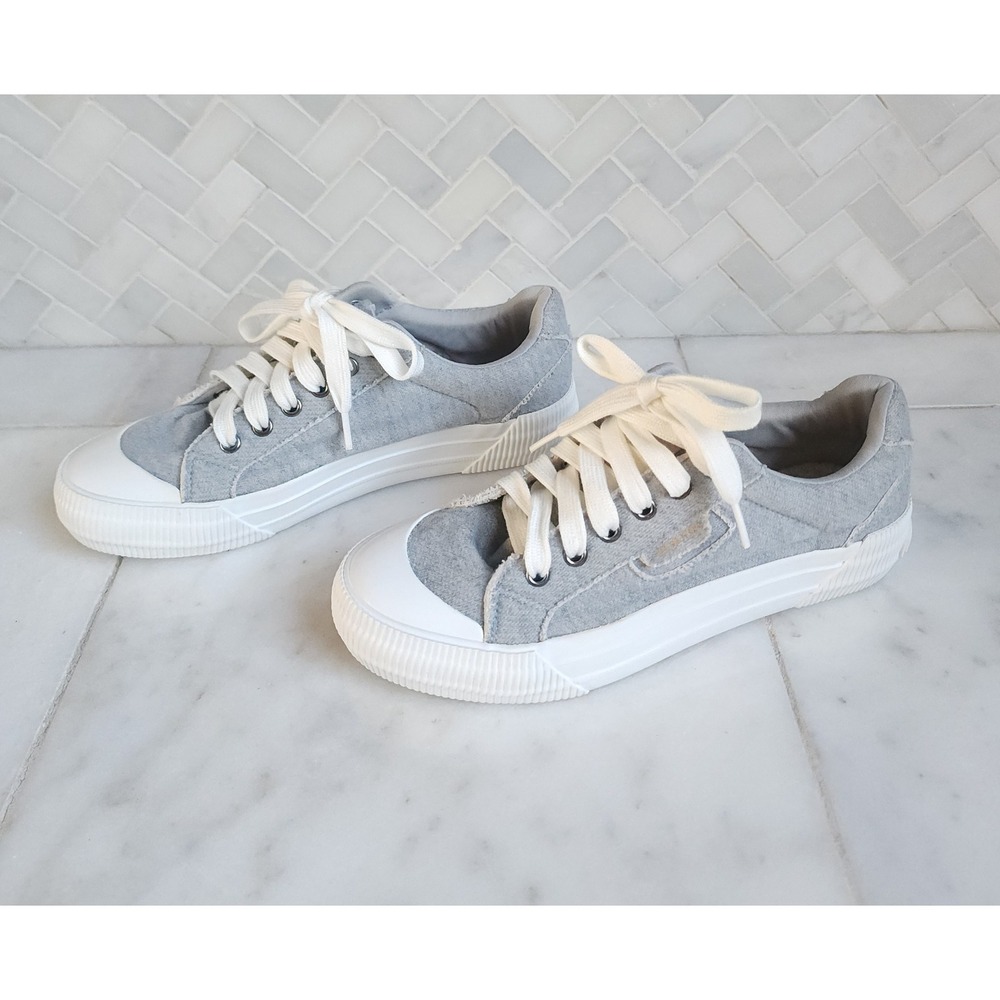 Rocket Dog Cheery Sneaker Womens 8.5 Gray Canvas White Sole Low Top C317/1220